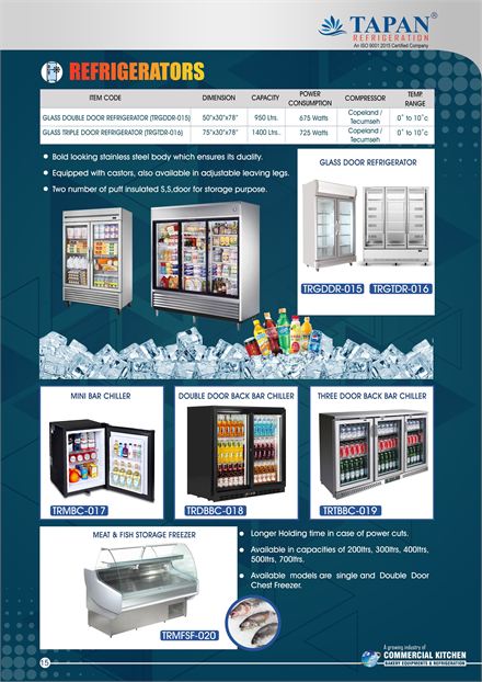 Refrigerators catalogue page