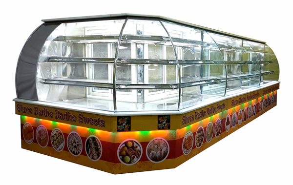 J-Band Glass L-Type Display Counter TRCGLD-710