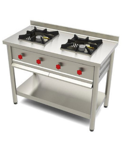 Two Burner Indian & Chinese Range